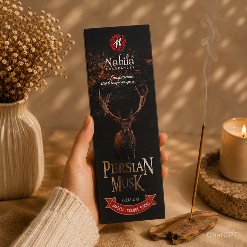 عود دستساز پرشین مشک Persian musk (برند nabila) شاخه ای