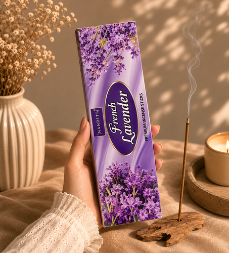 عود دستساز استخودوس فرانسوی french lavender (برند nandita) شاخه ای
