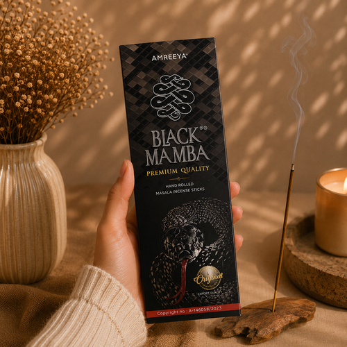 عود دستساز مار سیاه black mamba (برند Amreeya) شاخه ای