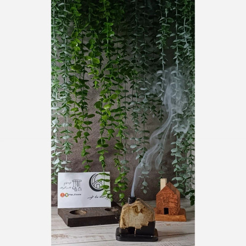 جا عودی سنگی مدل کلبه دکوری