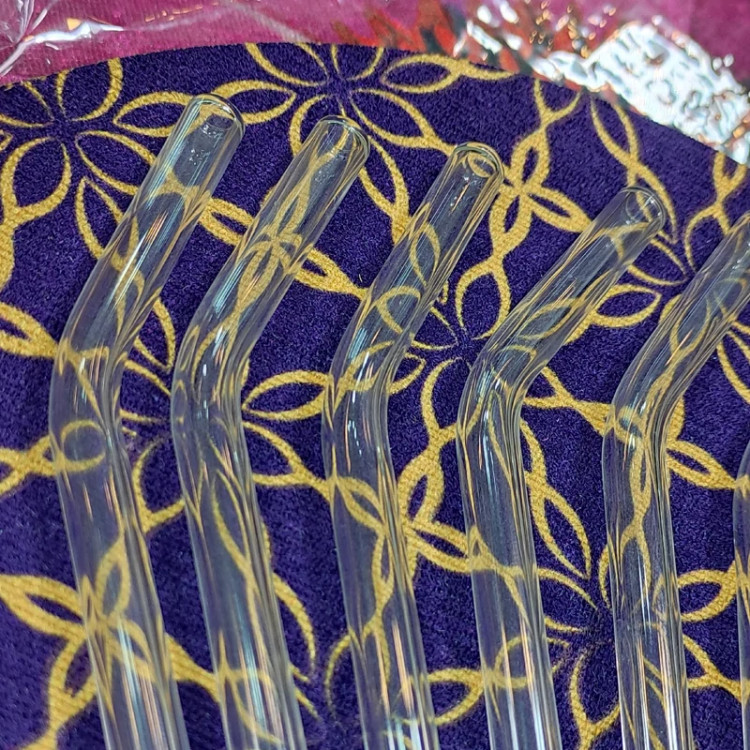 نی شربت خوری پیرکس بسته 6 عددی