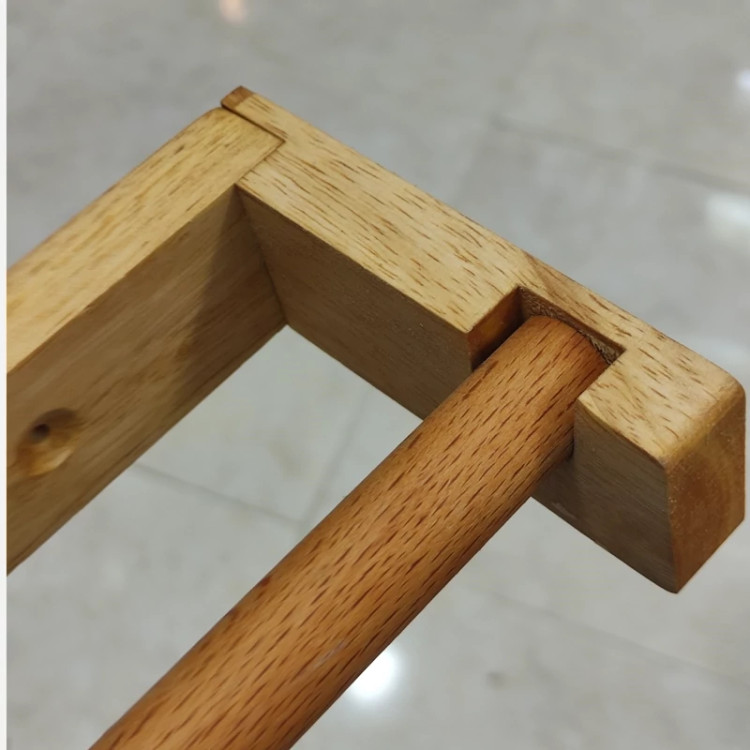 آویز دستمال حوله دیواری چوبی رابر