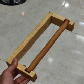 آویز دستمال حوله دیواری چوبی رابر