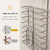 جا نایلونی کابینتی فلزی رنگ استیل جا نایلونی متال هوم
