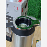 فلاسک استیل رز داخل شیشه 1/6 لیتری