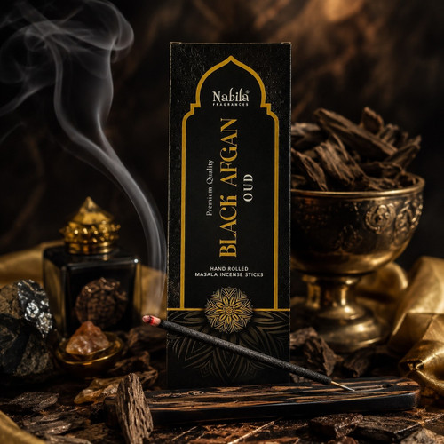 عود شاخه ای دست ساز با رایحه بلک افغان برند نابیلا
