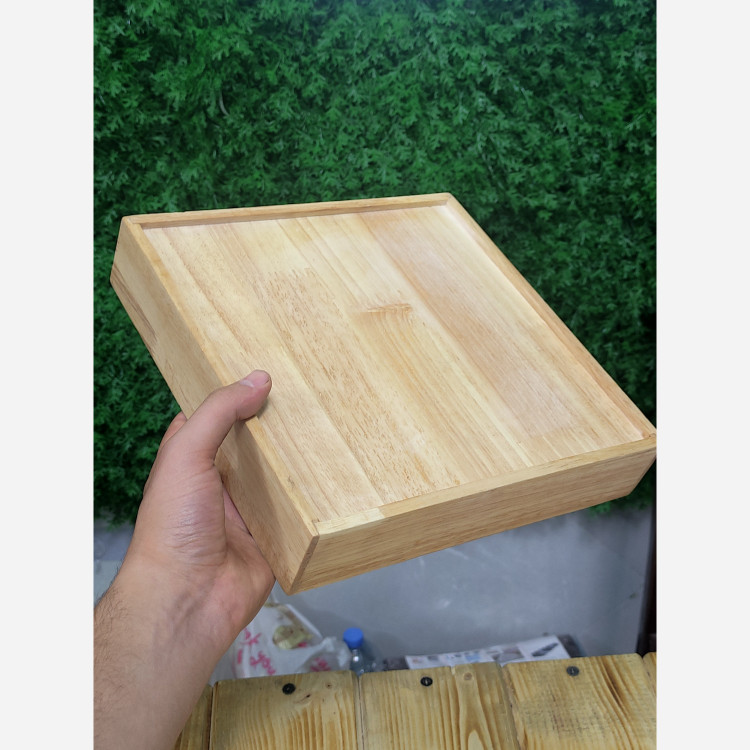 اردو خوری 4 خانه دسته دار چوبی رابر